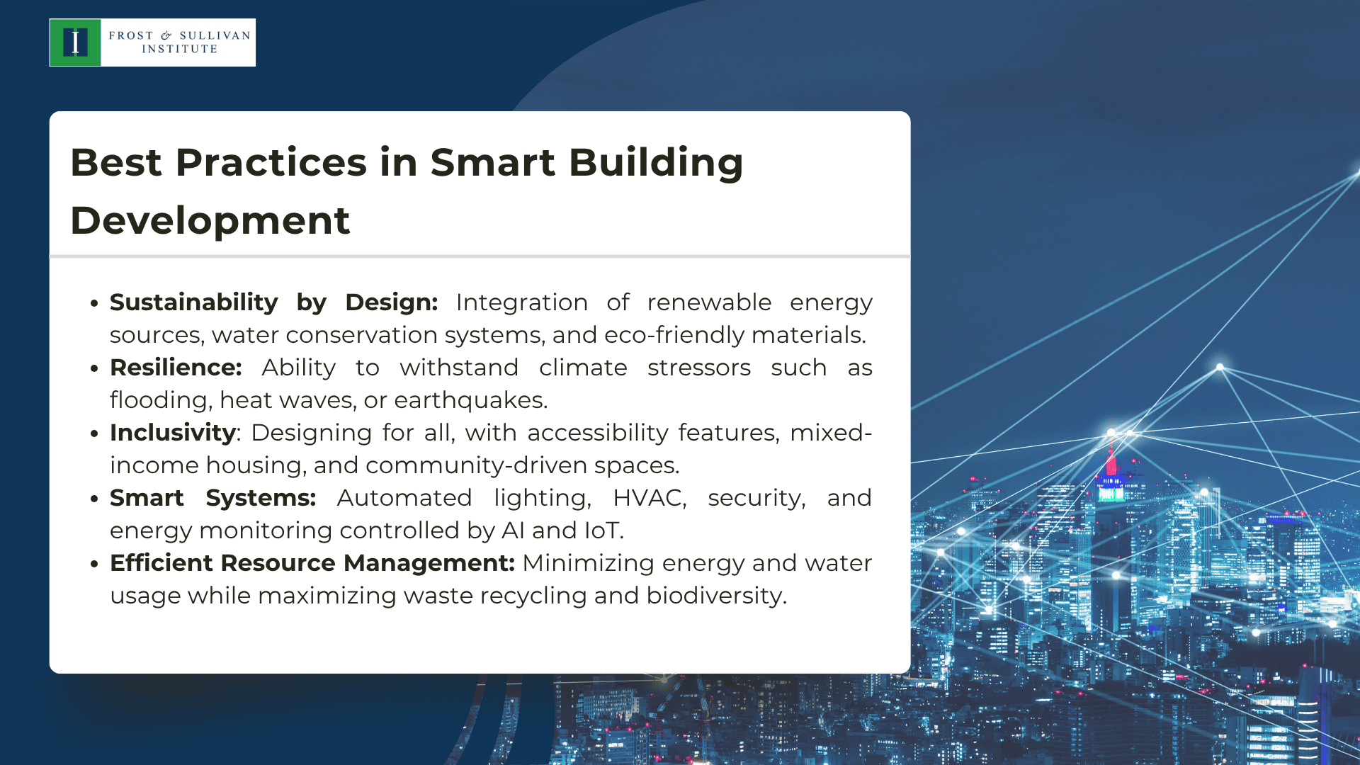 Best Practices in Smart Building Development