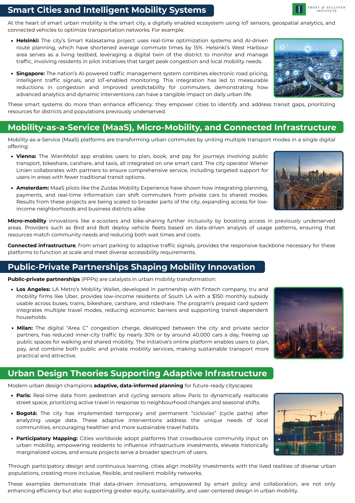 Smart Cities and Intelligent Mobility Systems