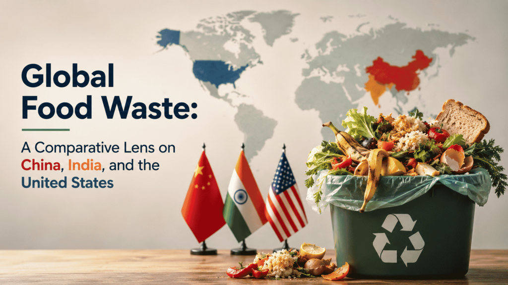 Global Food Waste - A Comparative Lens on China, India, and the United States